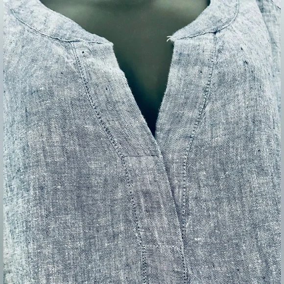 Tahari blue linen dress! - Picture 2 of 4